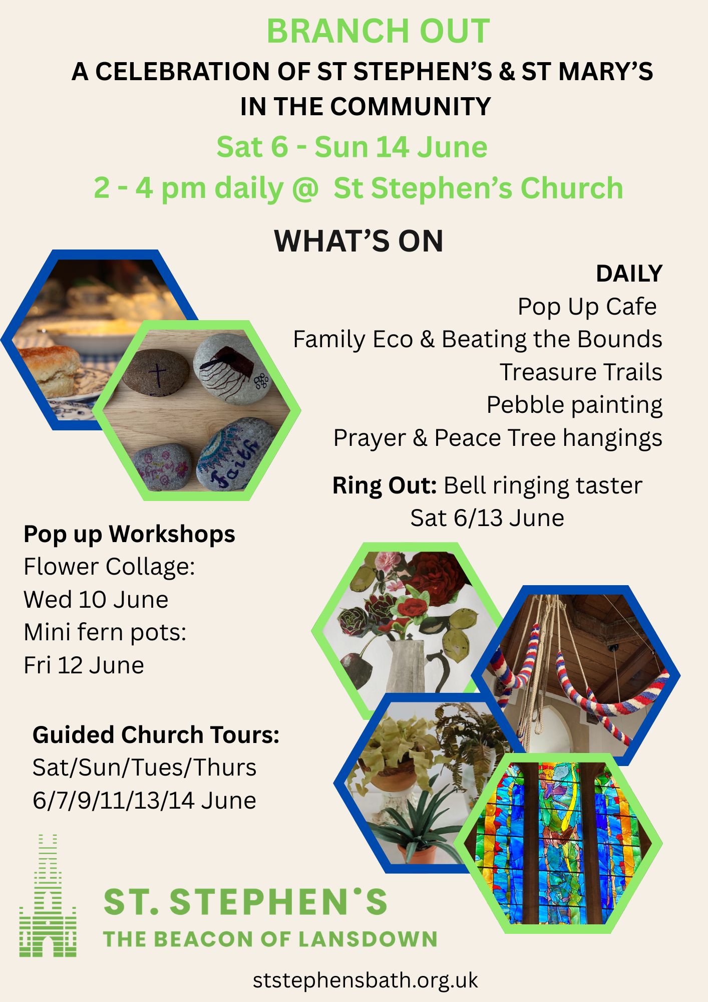 Branch Out Community celebration events 5 - 14 June