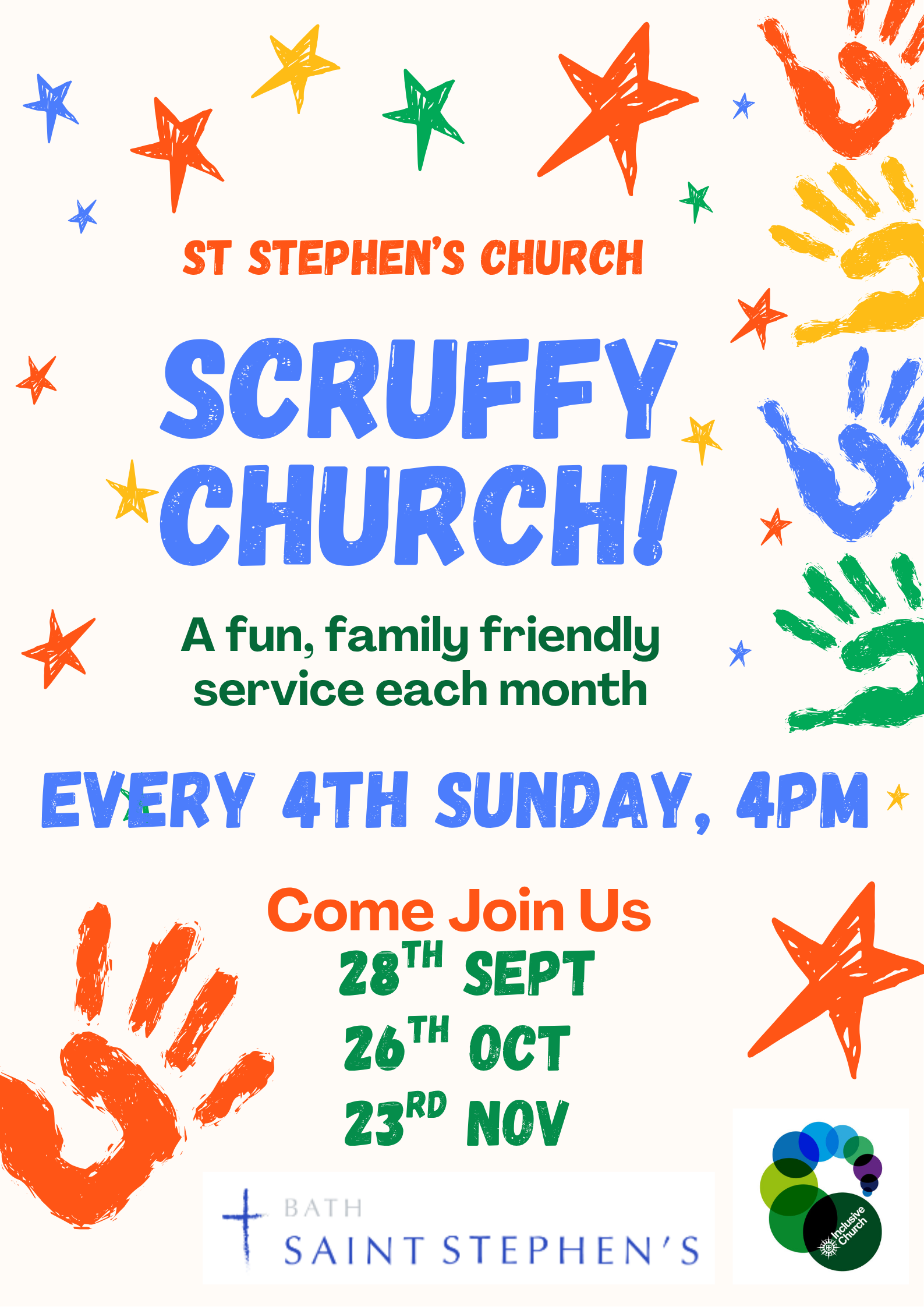 Scruffy Church At St Stephen's Autumn Schedule