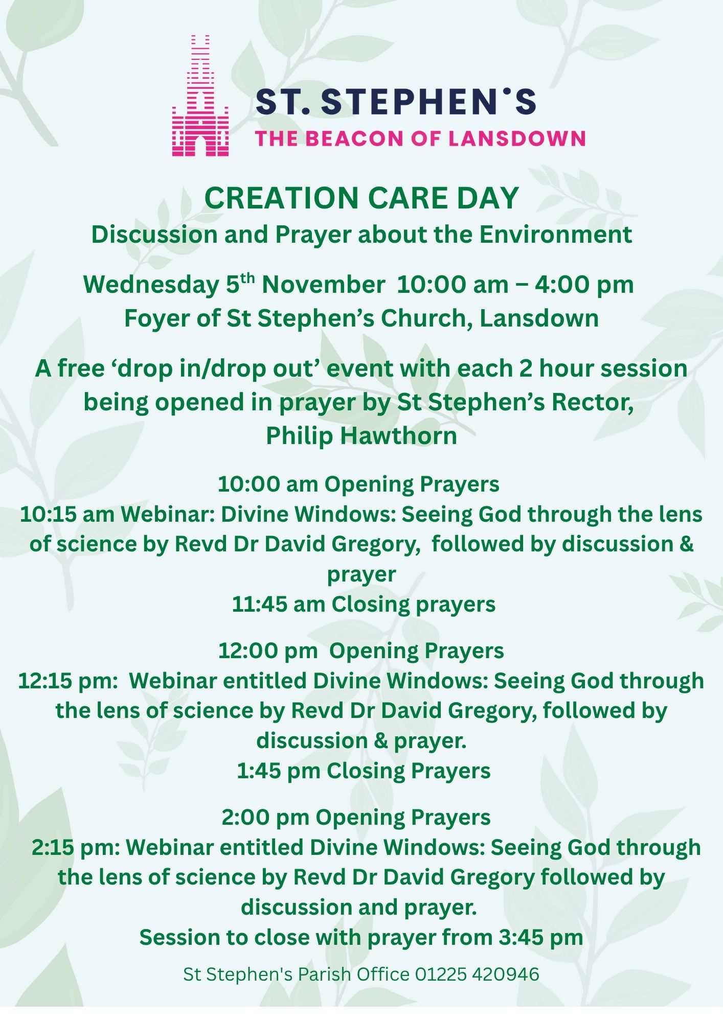 Creation Day with prayer and presentations on eco issues