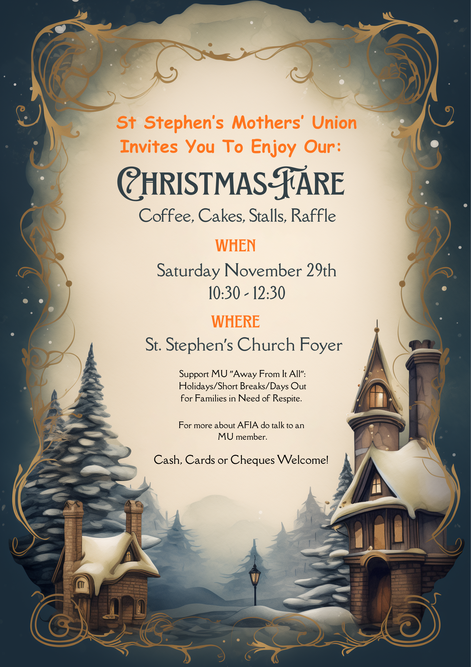 MU Christmas Fair at St Stephen's Bath on 29 Nov 1030 am - 1230 pm