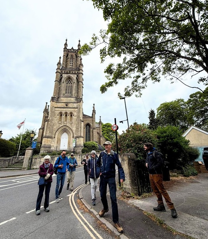 Rogation Sunday pilgrims depart from St Stephen's Lansdown