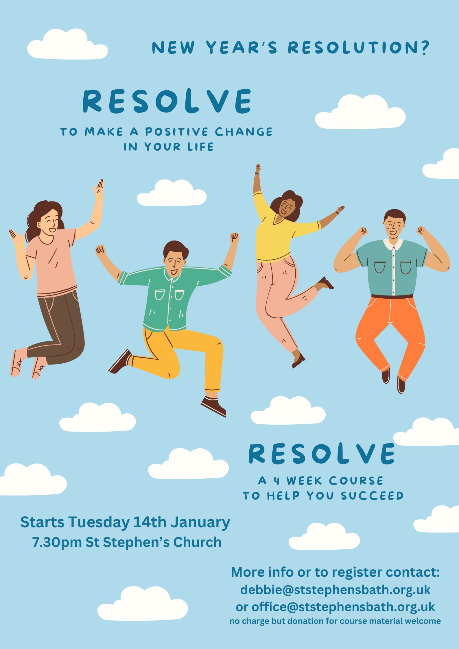 Resolve Course at St Stephen's Church starting 14 January 2024